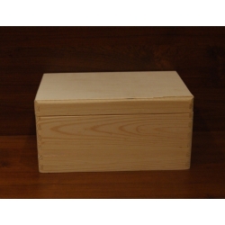 Skrzynia 30x20x13cm  dekiel mała II GATUNEK  drewniana, zdjęcie poglądowe,zaokrąglone boki, skrzynka 30x20x13, skrzynia z wiekiem